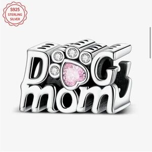 925 DOG MOM BRACELET CHARM-FITS MOST CHARM BRACELETS
